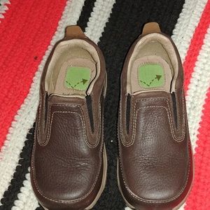 Toddler boy stride rite leather brown shoes